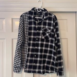 ASOS Only & Sons Distressed Contrast Flannel